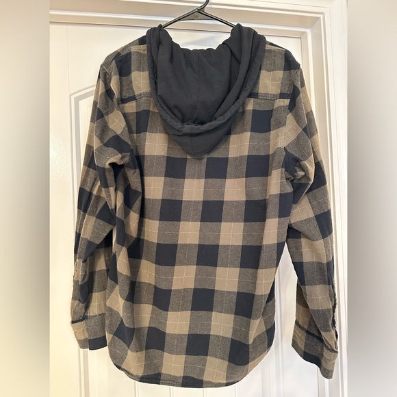 Flannel Shirt w/Hood - Picture 2 of 4